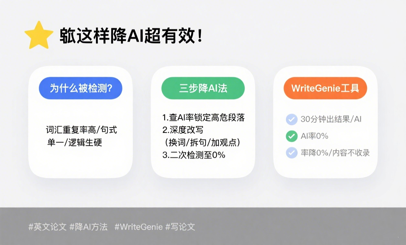 WriteGenie｜AI率归零+重复率下降！拯救AI论文，安全毕业就靠它！