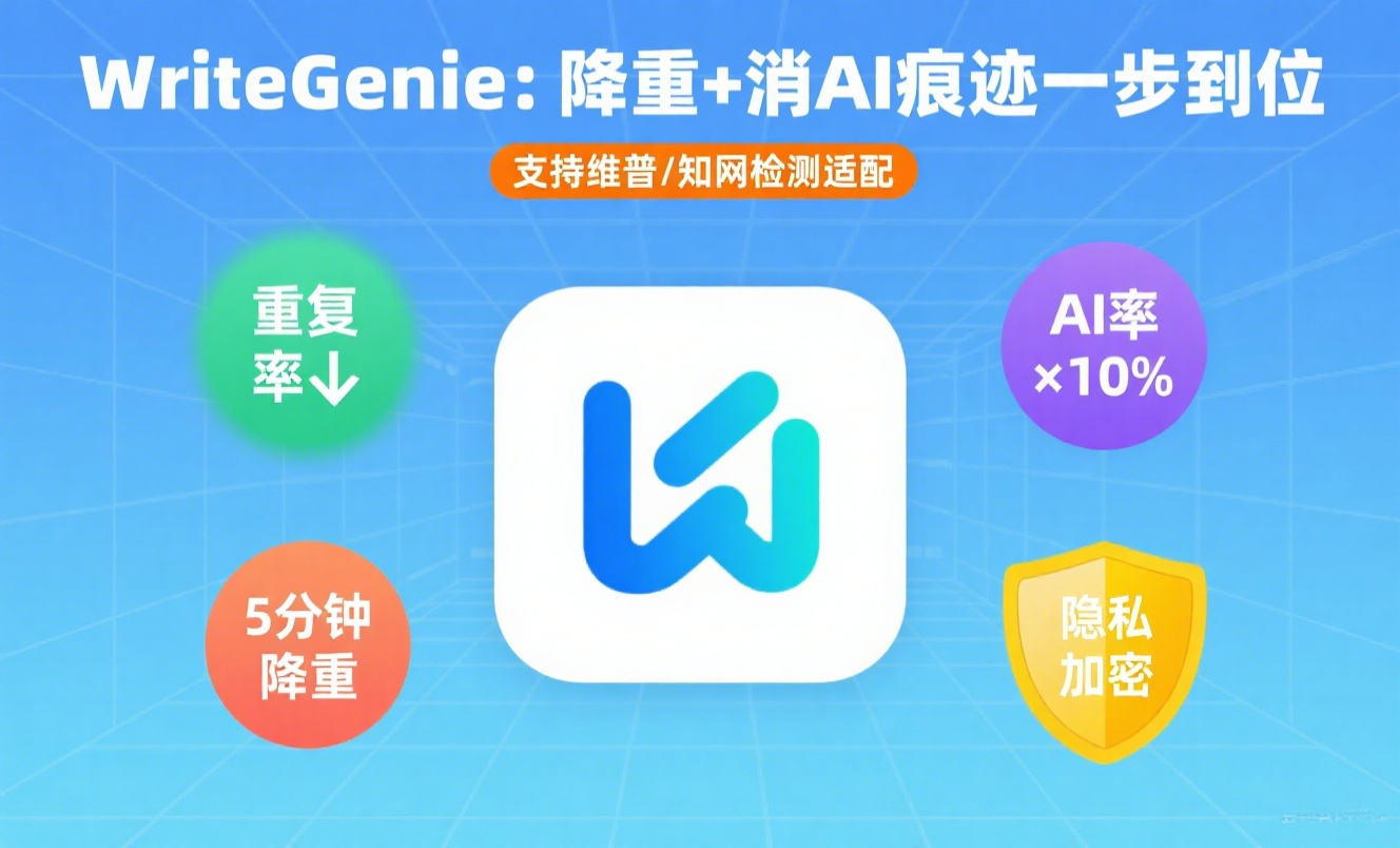 论文降重终极指南：如何有效降低AI率并使用WriteGenie工具
