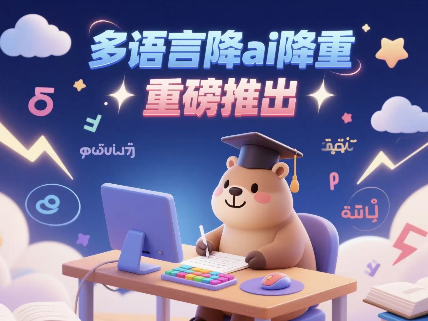 WriteGenie 史诗级更新！多语言AI降重通道上线，全面支援30+语种论文检测