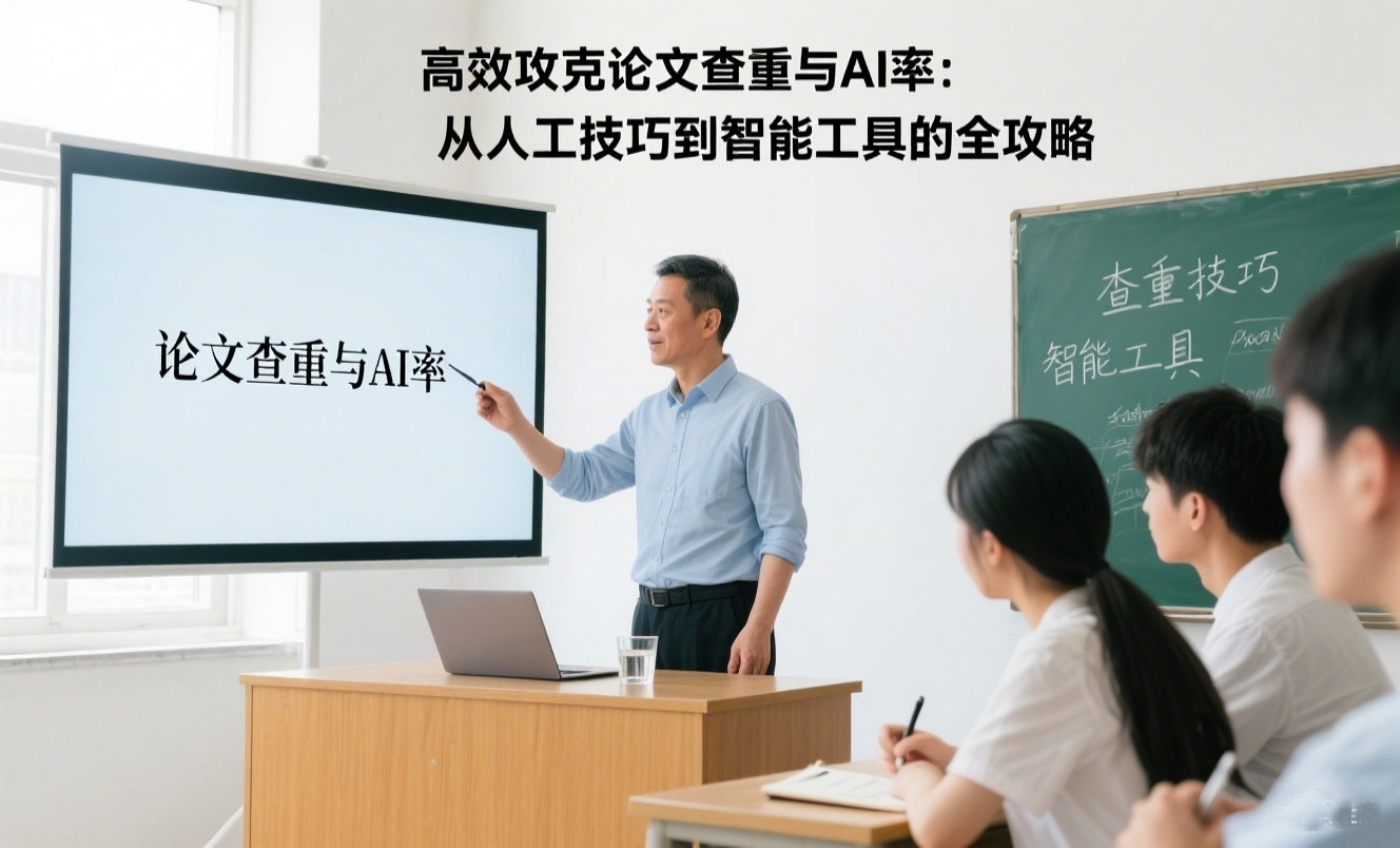 高效攻克论文查重与AI率：从人工技巧到智能工具的全攻略
