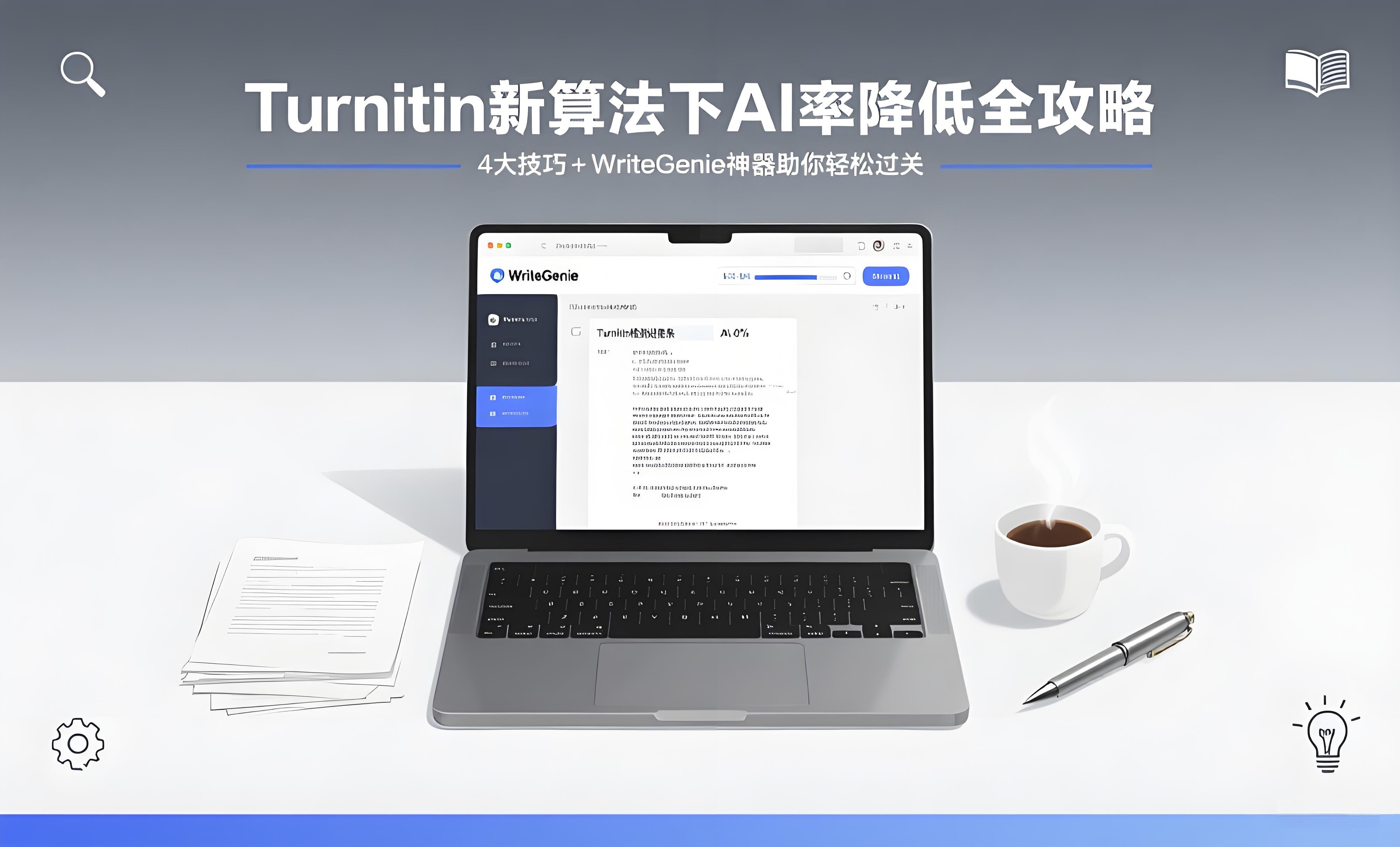 Turnitin新算法下AI率降低全攻略：4大技巧+WriteGenie神器助你轻松过关