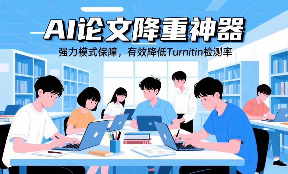 AI论文降重神器 | 强力模式保障，有效降低Turnitin检测率 