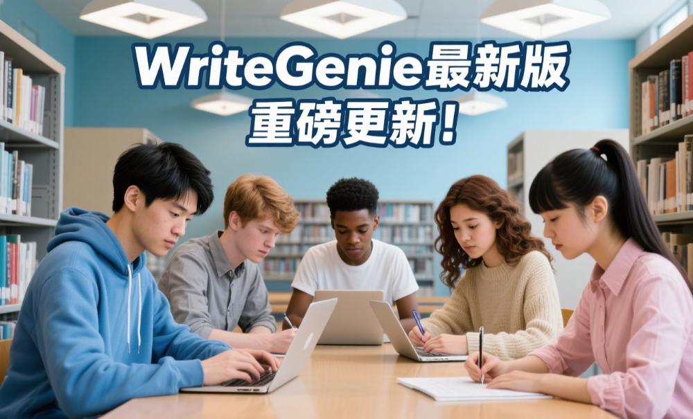 WriteGenie最新版重磅更新！英文AIGC检测+降AI优化，首充还送300字