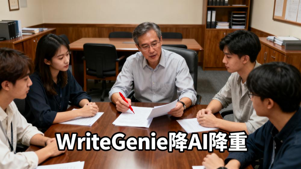 论文降重+去AI痕迹双效攻略：WriteGenie助你轻松通过学术审查