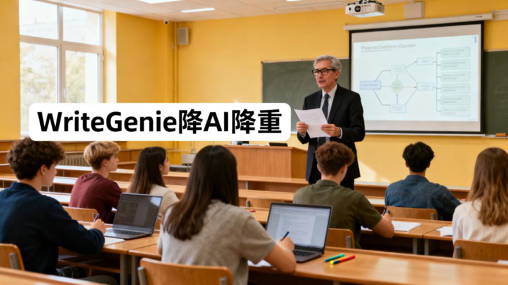 论文AI率超标被拒？Turnitin/维普降AI避坑指南，WriteGenie高效通关秘籍